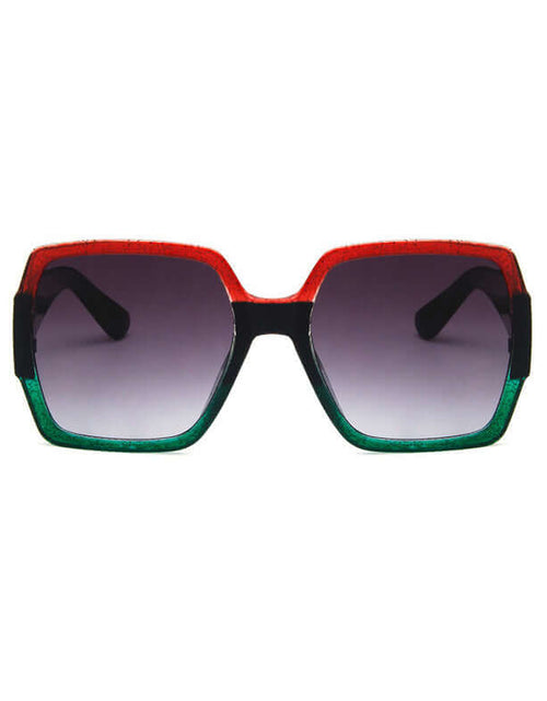 Load image into Gallery viewer, Colorful glitter sunglasses retro sunglasses
