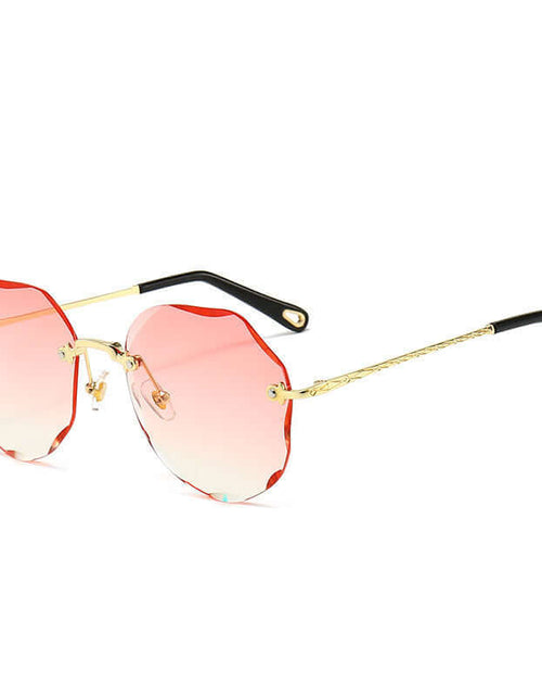 Load image into Gallery viewer, Polygonal Sunglasses for Women Rimless Cropped Sunglasses
