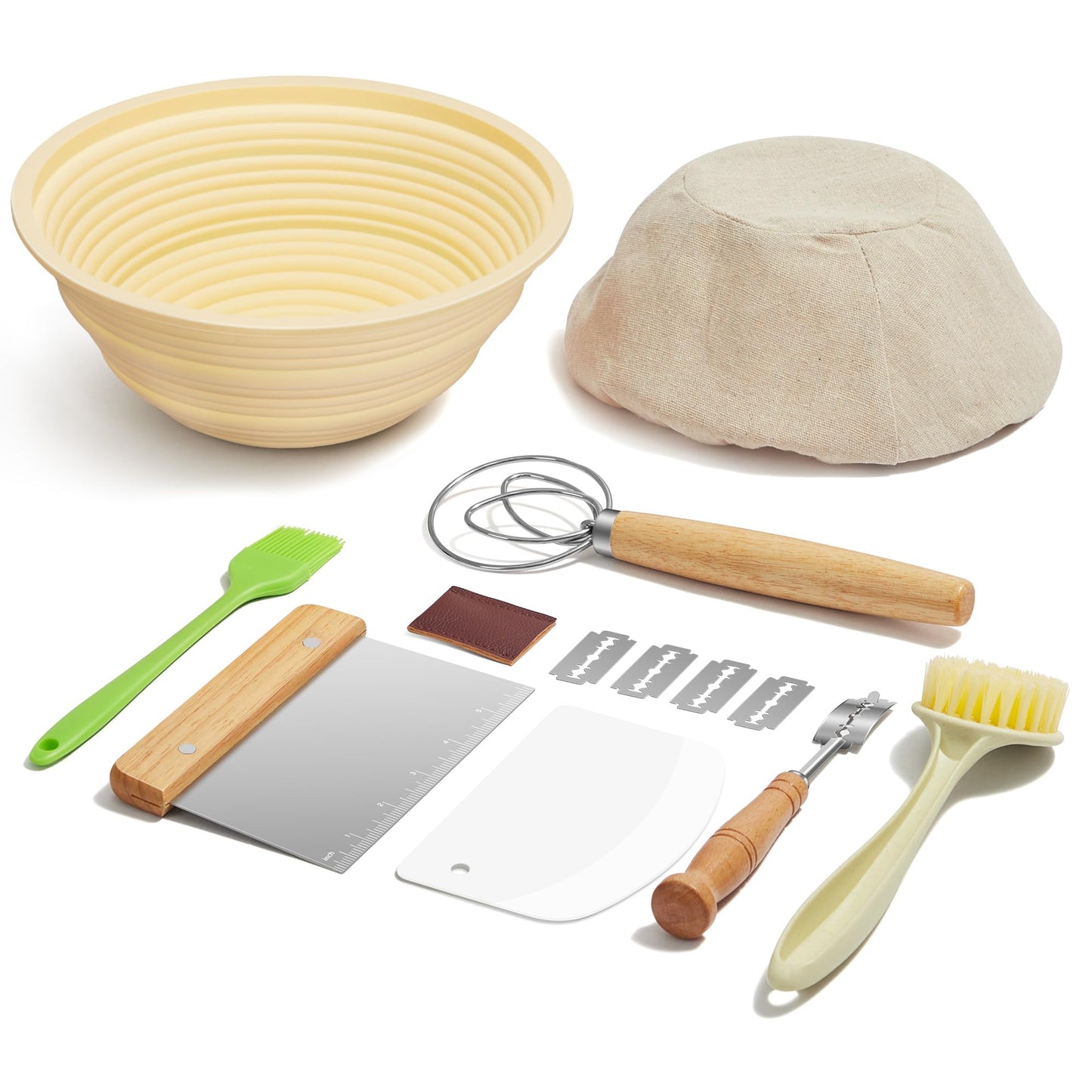 Artisan Sourdough Starter Kit – Premium Bread Proofing Basket Set
