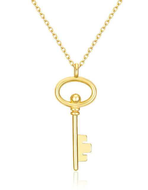 Load image into Gallery viewer, Sterling Silver Key Necklace Design Necklace Necklace
