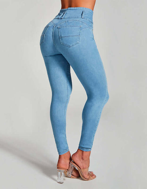 Load image into Gallery viewer, High Waist Jeans Women&#39;s Skinny Trousers Tight Stretch Shaping And Hip Lifting Pants
