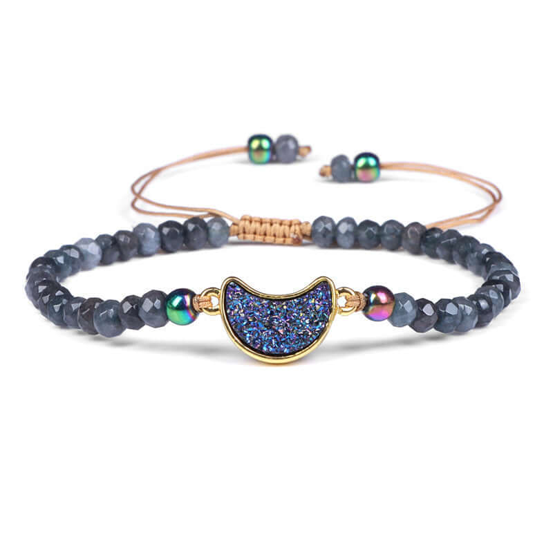 Natural Stone Wheel Beads Bracelet For Women