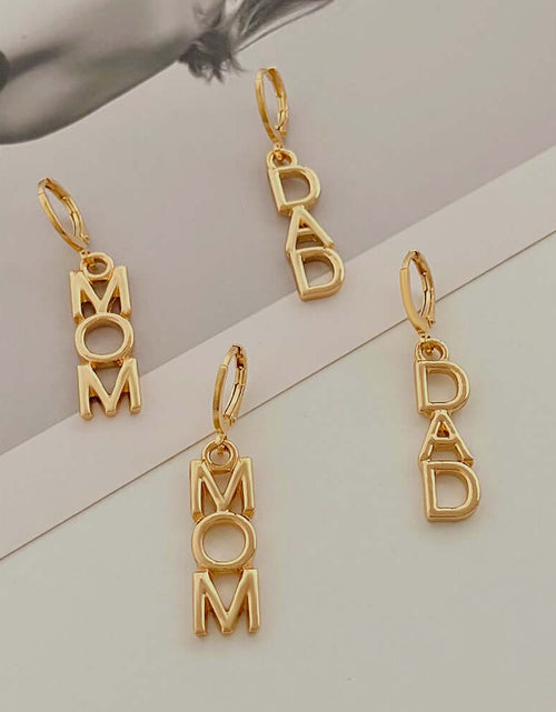 Load image into Gallery viewer, Retro Alphabet Letter Earrings Women
