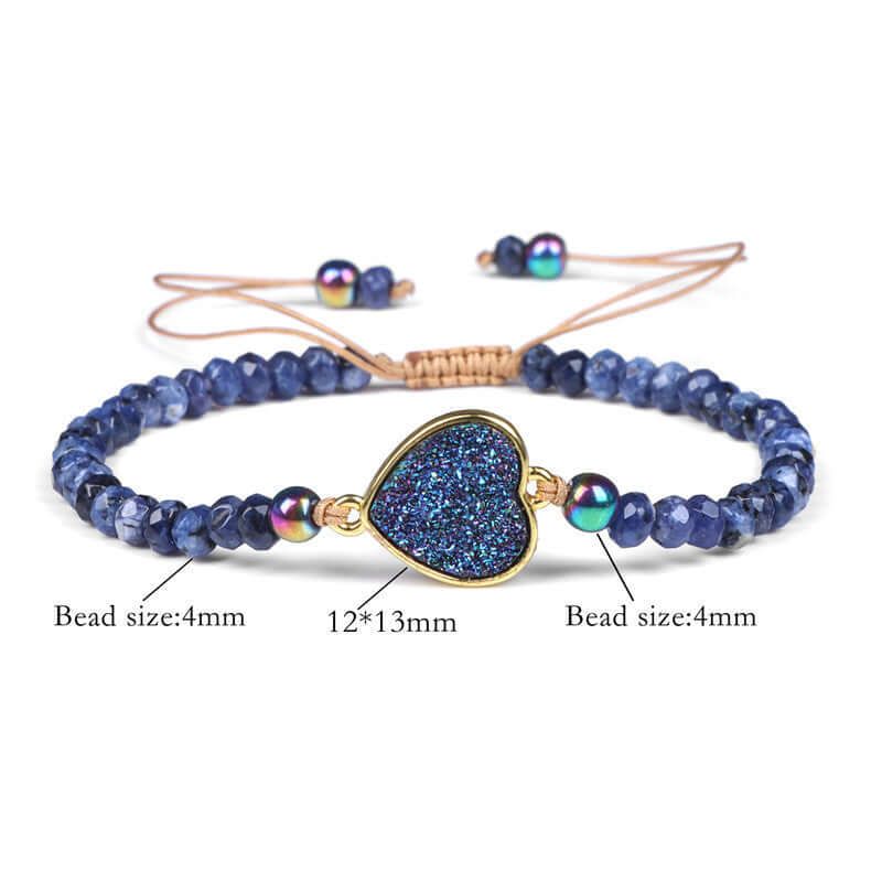 Natural Stone Wheel Beads Bracelet For Women