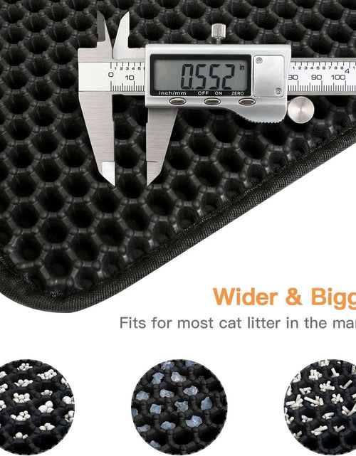 Load image into Gallery viewer, Conlun Cat Litter Mat Cat Litter Trapping Mat, Honeycomb Double Layer Design, Urine and Water Proof Material, Scatter Control, Less Waste，Easier to Clean,Washable
