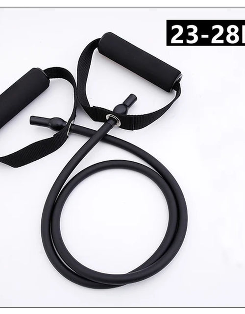 Load image into Gallery viewer, 5-Level Resistance Band, with Crank Yoga Pull Rope Fitness Exercise Tube Belt,Crossfit Exercise Strength Training at Home
