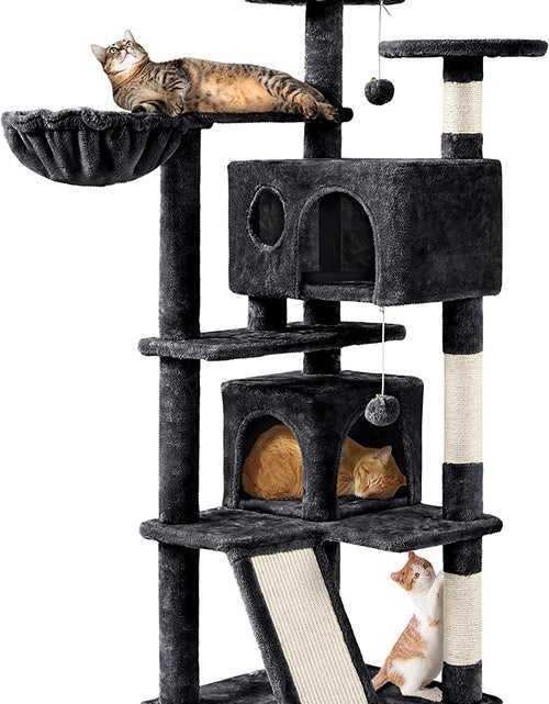 Load image into Gallery viewer, Multi-Level Cat Tree for Indoor Cats Cat Tree Tower for Large Cats with Sisal-Covered Scratching Posts, Condo, Stable Cat Tower, Cat Furniture Play Center for Indoor Cats Activity
