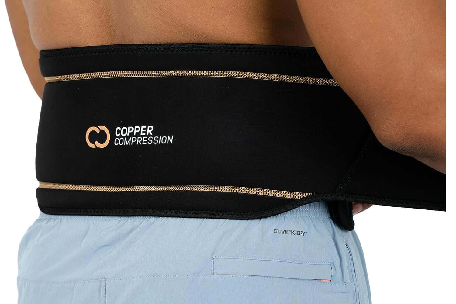 Back Brace - Copper Infused Orthopedic Lower Lumbar Support Belt. Relieves Muscle & Ligament Strain, Arthritis, Osteoporosis, Hernia, Ruptured Disc, Sciatica, Scoliosis, Fits Men & Women