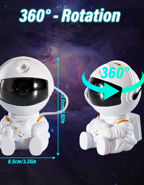 Load image into Gallery viewer, Astronaut Projector Night Light, Star Projector Galaxy Night Light, Astronaut Starry Nebula Ceiling LED Lamp with Timer and Remote, Gift for Kids Adults for Bedroom, Christmas, Birthdays, White
