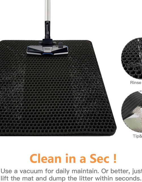 Load image into Gallery viewer, Conlun Cat Litter Mat Cat Litter Trapping Mat, Honeycomb Double Layer Design, Urine and Water Proof Material, Scatter Control, Less Waste，Easier to Clean,Washable
