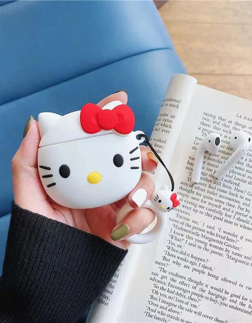 Load image into Gallery viewer, Kawaii Hello Kitty Funda Airpods Cases for 1/2/3/Pro Bluetooth Headset Case Soft Airpods-Cases Hello Kitty for Girl Christma New

