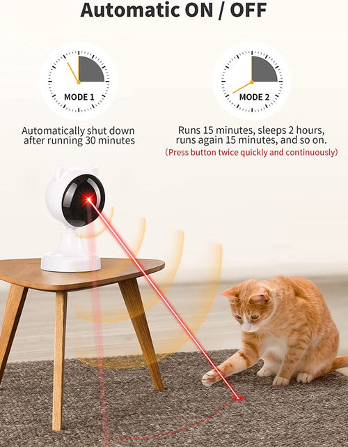 Load image into Gallery viewer, Automatic Cat Laser Toys, Interactive Laser Cat Toys for Indoor Cats/Kitty/Dogs, Cat Laser Toy Automatic White
